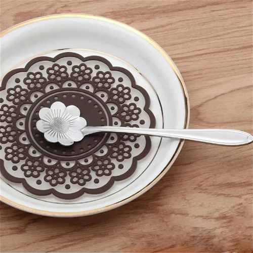 Vista 9 de Juego de 8 cucharas creativas de acero inoxidable, cuchara de café, cuchara de café, cuchara agitadora (dorado)