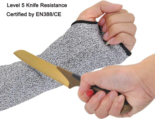 Mangas de brazo resistentes a cortes, 18 pulgadas, paquete de 2 pares