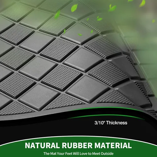 Vista 4 de Golf Cart Floor Liner Mat 8mm Thick Rubber Full Coverage Fit for Club Car Precedent 2004-2025 / Onward & Tempo 2017-2025 / Villager & V4L 2019-2025