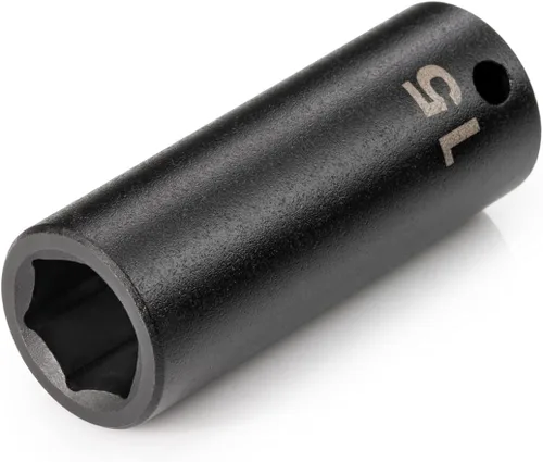 Vista 93 de TEKTON Zócalo de impacto de 6 puntos semiprofundo de 3/8 pulgadas x 1 pulgada SID14025