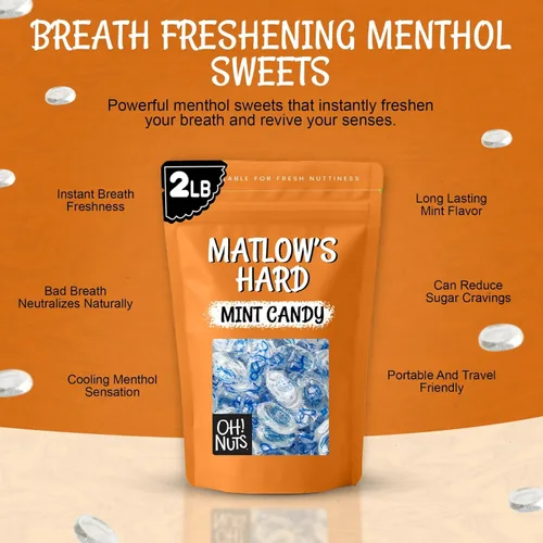 Vista 6 de Matlow's Hard Mint Candy, 2 libras - Oh! Nuts