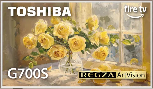 Toshiba ArtVision 4K UHD Smart Fire TV de 55 pulgadas serie G700 (55G700SU, 2026) - QLED, nativo 165Hz, modo galería de arte, pantalla antirreflejo
