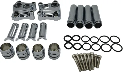 Cubierta de barra de empuje para Harley Twin Cam Street Glide Road King Electra Glide Tri Ultra Dyna Fit Street Bob Softail Fatboy 99-17 (Touring