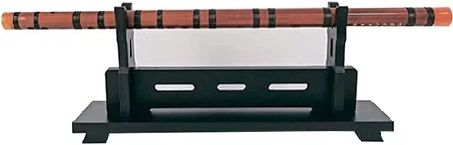 Vista 3 de Soporte de espada Katana soporte de pared para espada de madera, soporte de montaje en pared estilo rima china antigua, soporte de exhibición