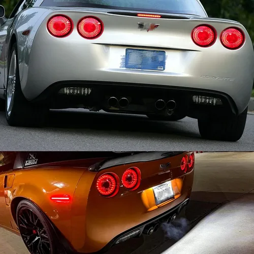 Vista 6 de Luz de matrícula LED blanca de xenón compatible con Chevy Corvette C4 C5 C6 18SMD 1984-2013 sin errores, luces traseras LED sin errores, reemplazo