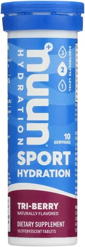 Nuun Activo: Tabletas de bebida mejoradas con electrolitos Tri-Berry (6 paquetes de 10 tabletas)