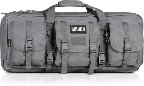 Vista 13 de Savior Equipment American Classic Shorty Tactical Funda Táctica Doble para Armas Cortas Bolsa para Pistola, Bolsillos Delanteros Espaciosos, Correa