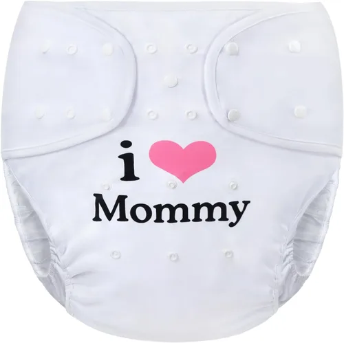 Vista 9 de Littleforbig Funda para pañales para adultos, lavable, ajustable, reutilizable, impermeable, talla única, color negro