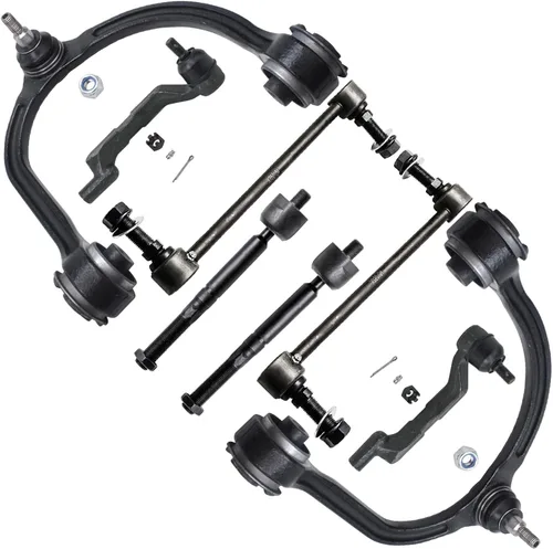 Vista 326 de Detroit Axle - Kit de brazos de control delanteros 2WD de 8 piezas para Ford F-150 Lincoln Mark LT 05-08, 4 brazos de control superior e inferior
