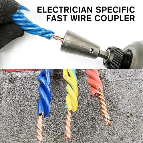 Vista 6 de SSRoirvbb Herramienta automática de torsión de alambre, pelador de cables de 2-6 vías, conector rápido, controladores para herramientas eléctricas