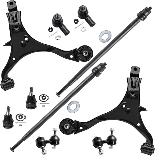 Vista 216 de Detroit Axle - Kit de suspensión de 10 piezas para Nissan Frontier Xterra Pathfinder 2005-2012, 4 brazos de control superiores inferiores