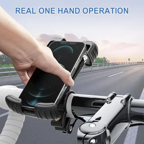 Vista 7 de Soporte de teléfono para bicicleta, soporte para manillar de bicicleta, compatible con iPhone Samsung Galaxy S25Ultra/S25/S24+/S23/S22+/S21, Z Fold