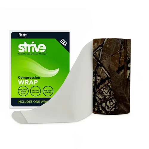 Vista 13 de STRIVE Envoltura de terapia infrarroja de compresión de 6 x 100 pulgadas para muñeca, brazo, pierna, tobillo, codo. Mejora el flujo sanguíneo, Negro