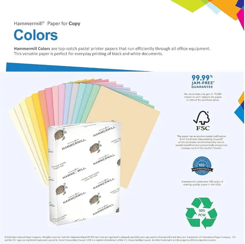 Vista 3 de Hammermill 103168 Papel de color reciclado, 20 libras, 8-1/2 x 11, vara dorada, 500 hojas/resma