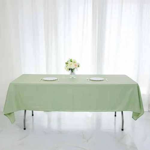 Vista 198 de Efavormart - Mantel rectangular, 60 x 102 pulgadas, resistente a las manchas y a las arrugas, lavable, mantel decorativo oblongo de tela de Amatista