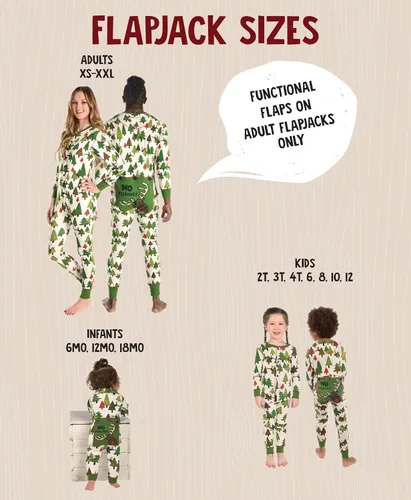 Vista 2 de Lazy One Flapjacks, Pijamas a juego para el perro, bebé y niños, adolescentes y adultos