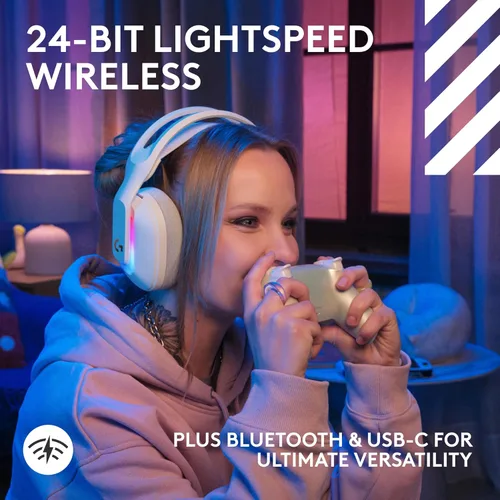 Vista 9 de Logitech G Astro A20 X Lightspeed - Auriculares inalámbricos para juegos para PS5, Xbox, Switch, PC con audio PLAYSYNC de 2 sistemas, Bluetooth