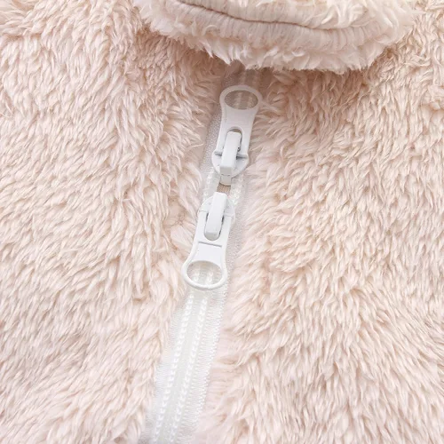 Vista 6 de Hikido Trajes de invierno de forro polar para bebé, lindo disfraz cómodo de dibujos animados para bebés de 0 a 18 meses