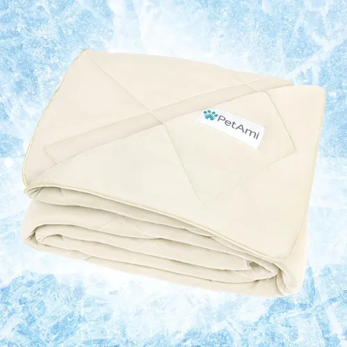 PetAmi Manta Refrigerante Premium para Perros | Manta Ligera y Esponjosa para Mascotas, Funda de Cama para Perros, Gatos y Cachorros | Manta