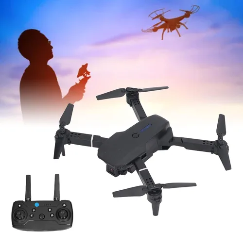 Vista 5 de Ejoyous E88 RC Drone, Foldable Mini Drone for Beginners, 4K HD Dual Camera Folding Quadcopter with APP Control for Aerial Photography, 3D Flip and