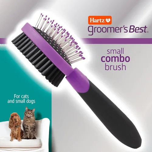 Vista 2 de Hartz Suministros de aseo, el mejor cepillo combinado para perros y profesionales, paquete de champú para perros 6 en 1 y cepillo combinado, bueno