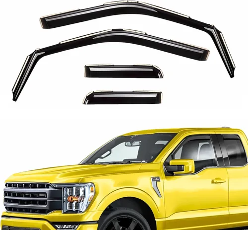 Vista 39 de Deflectores de ventana extra duraderos en el canal, protectores de lluvia aptos para Buick Encore GX 2020-2026, viseras solares, ventilación
