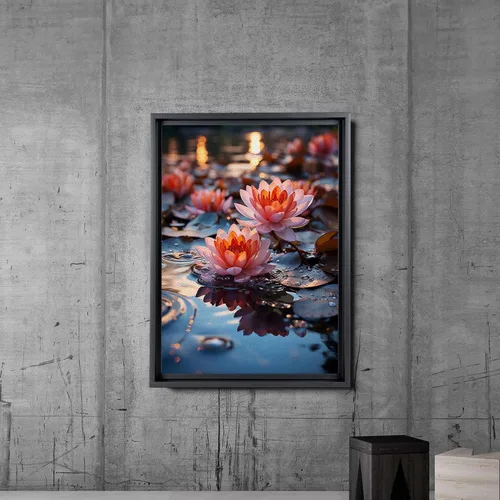 Vista 2 de Yoga Wall Art, Canvas Prints Yoga Meditation Studio Room Decorations Tie Dye Hippie Psychedelic Poster with Frame Meditating Peace Wall Art Hanging