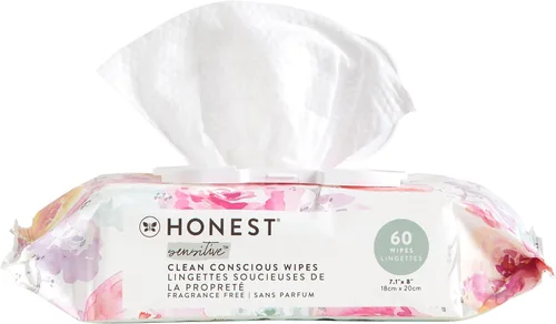 Vista 18 de The Honest Company Clean Conscious Toallitas multiusos Hipoalergénicas + sin fragancia para piel sensible Más del 99% de agua, compostables, a