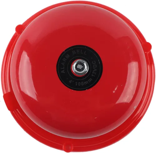 Vista 6 de Campana de alarma, 4 pulgadas 100 db Tipo de huelga interna Campana de alarma, detectores de humo de campana eléctrica, control de metal