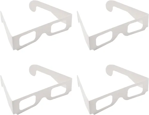Vista 12 de Othmro 5 gafas duraderas estilo 3D 3D, gafas de visión 3D, gafas de juegos de películas 3D, gafas de fuegos artificiales, gafas 3D, marco de cartón