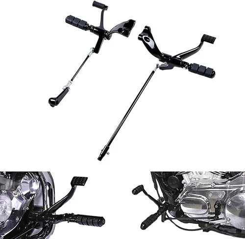 Vista 2 de CORP Kit completo de controles delanteros negros para Harley Sportster XL 1200 883 (seleccionado 2014-2022)