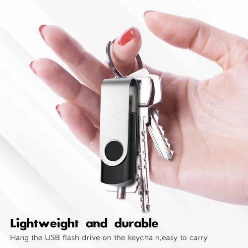 Vista 7 de Unidad flash USB de 2 TB 2000 GB USB 2.0 Pulgar Drive Giratorio USB Stick Bulk Gig Stick Memory Stick Metal Pulgar Drives