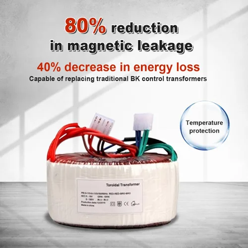 Vista 3 de ATO Transformador toroidal de 120VA para amplificador de audio, monofásico, 110V a 2 * 6V, transformadores toroidales de potencia, para control