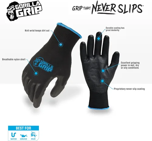Vista 2 de Gorilla Grip - Guantes de trabajo para todo uso