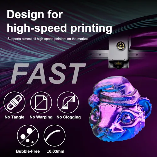 Vista 143 de ERYONE Filamento de ácido poliláctico (PLA) de seda para impresora 3D, de 1.75 mm +/- 0.03 mm, carrete de 1 kg (2.2 libras), verde esmeralda seda