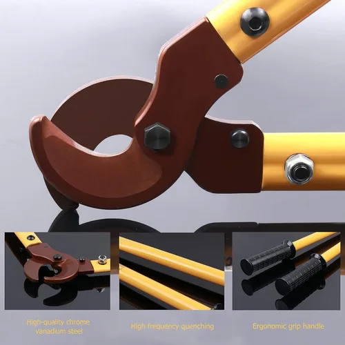 Vista 5 de LK-250 Cortadores de cables resistentes, alicates de corte de alambre de brazo largo multifuncionales que ahorran mano de obra, cortadores de cables