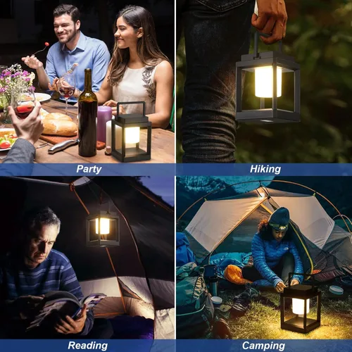 Vista 7 de Linterna Solar de Mesa para Exteriores: Luces LED Colgantes Portátiles - Luces Decorativas Impermeables para Patio y Camping