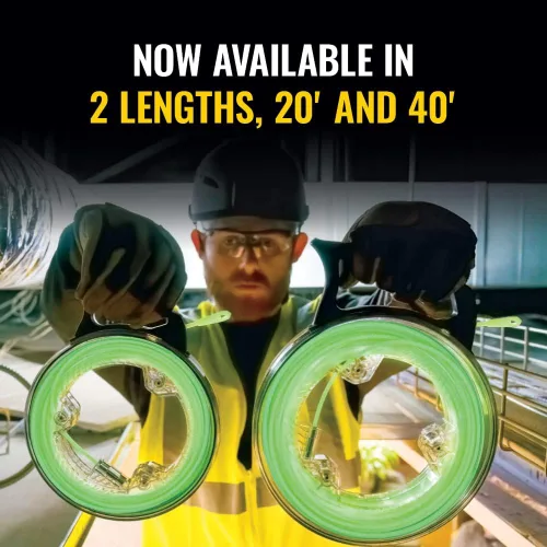 Vista 4 de Klein Tools 50660 Cinta de pescado que brilla en la oscuridad, fibra de vidrio con punta de nailon y conector de acero inoxidable para accesorios