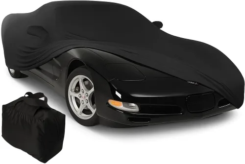 Vista 32 de C4 Corvette - Funda para interior de automóvil, satén elástico Ultraguard de ajuste personalizado, el mejor ajuste de gama alta con bolsa