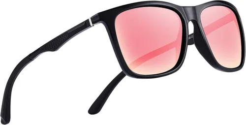 Vista 6 de Gafas de sol polarizadas OLIEYE para hombres de aluminio gafas de sol para hombre - conducción rectangular gafas de sol para hombremujer