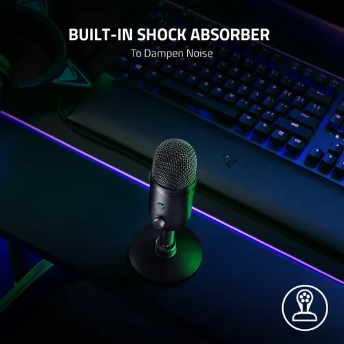 Vista 6 de Razer Seiren V2 X - Micrófono USB de condensador para transmisión y juegos en PC: patrón de captación supercardioide - Limitador digital integrado
