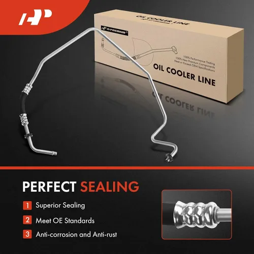 Vista 7 de A-Premium Conjunto de manguera de línea de enfriador de aceite de transmisión automática compatible con Dodge Ram 2500 Ram 3500 2003-2009 5.9L 6.7L