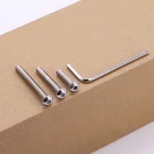 Vista 6 de M6 x 0.630 in, 0.984 in, 1.378 in, cabeza de botón inoxidable, surtido de tornillos y pernos, 30 piezas en total, acero inoxidable 304, rosca