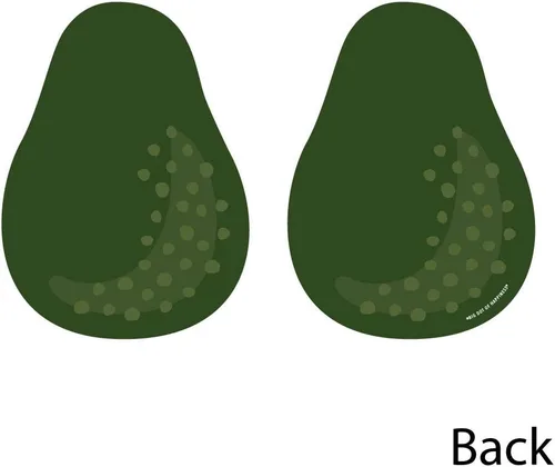 Vista 3 de Big Dot of Happiness Hello Avocado – Decoraciones DIY Fiesta Party Essentials – Juego de 20 recortes en forma de aguacate – Verde