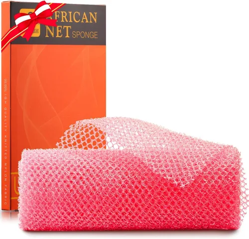 Vista 16 de UJFQBH 3 Piezas Esponja de Baño Africana Esponja de Red Africana de Red Larga Esponja de Baño Exfoliante Cepillo de Cuerpo para Ducha Cepillo