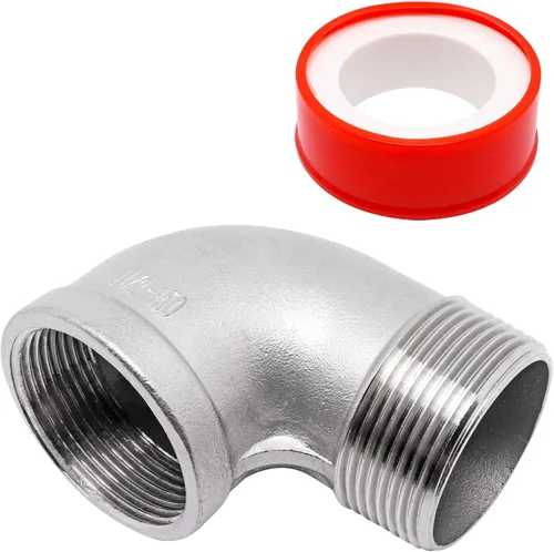 Vista 17 de 1 PIEZA Accesorios de Codo de 45 Grados, Tubo Macho NPT de 1" a 1" NPT Hembra 304 Accesorio de Tubería de Acero Inoxidable, Acoplador Conector