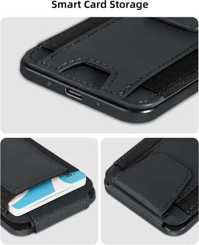 Vista 4 de ExtreLife para Cartera Magsafe, Compatible con Apple Find My, Solapa de Privacidad, Cartera Magnética para iPhone 17/16/15/14/13/12 Series, Porta 7