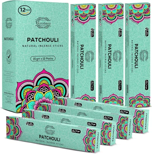 Vista 14 de Raajsee Varillas de Incienso (olíbano, 180 g), Varillas de Incienso (paquete de 12)