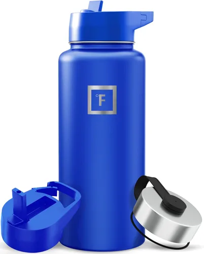 Vista 104 de IRON °FLASK Frasco de hidratación para acampar y senderismo con boquilla, botella de agua deportiva de acero inoxidable con aislamiento de boca