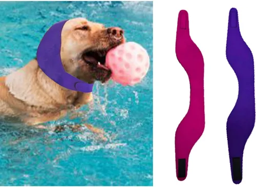 Vista 12 de MANON ROSA Cubiertas impermeables para las orejas de perro, para bañarse y nadar, 2 gorras de natación antideslizantes mejoradas, tapones
